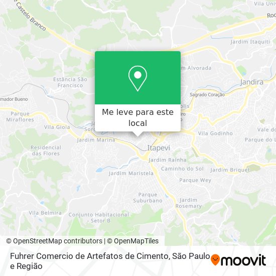 Fuhrer Comercio de Artefatos de Cimento mapa