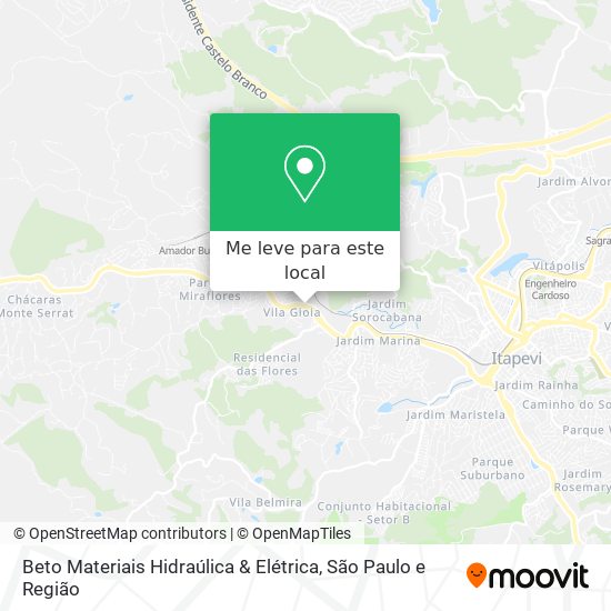 Beto Materiais Hidraúlica & Elétrica mapa