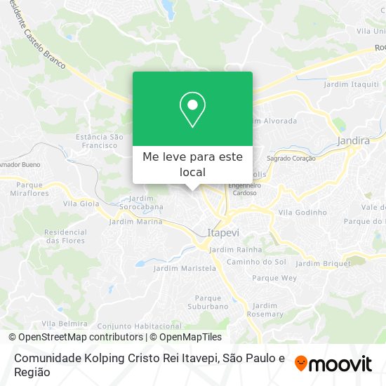 Comunidade Kolping Cristo Rei Itavepi mapa
