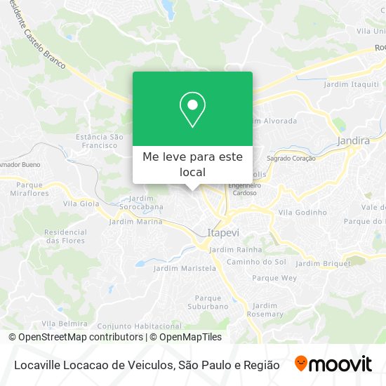 Locaville Locacao de Veiculos mapa