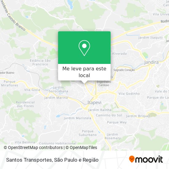 Santos Transportes mapa