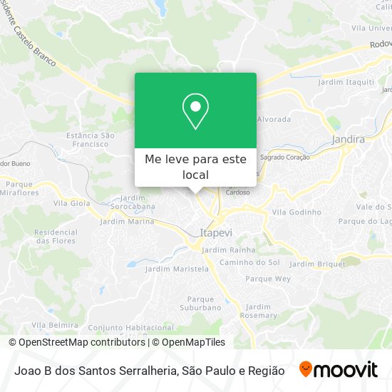 Joao B dos Santos Serralheria mapa