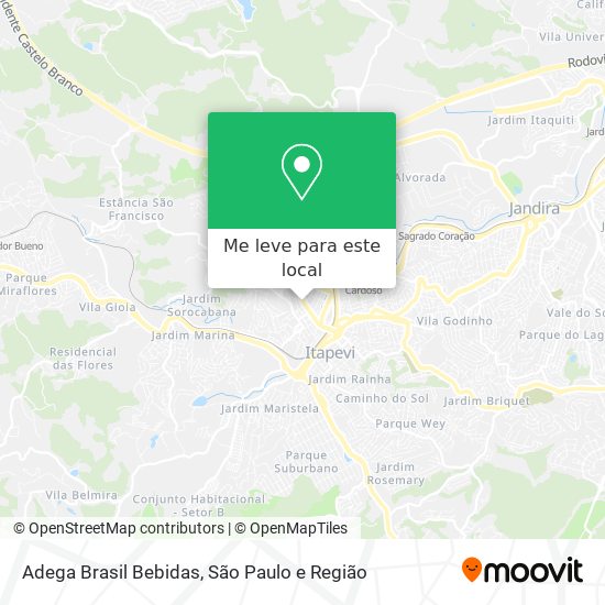 Adega Brasil Bebidas mapa