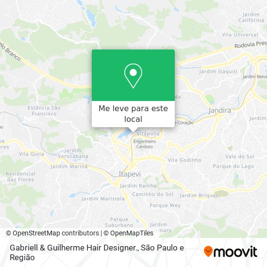 Gabriell & Guilherme Hair Designer. mapa