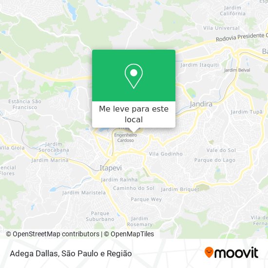 Adega Dallas mapa
