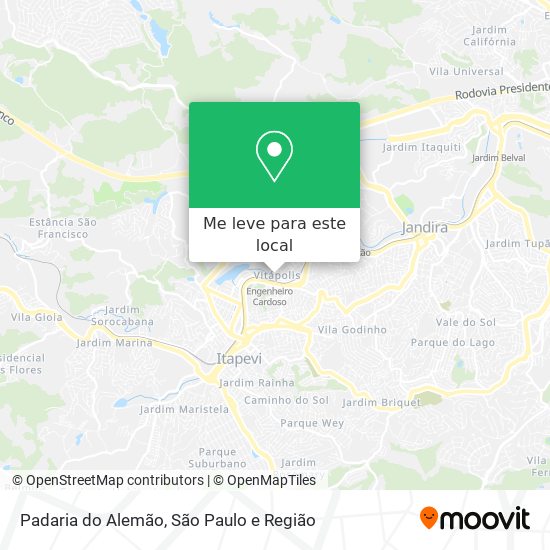 Padaria do Alemão mapa