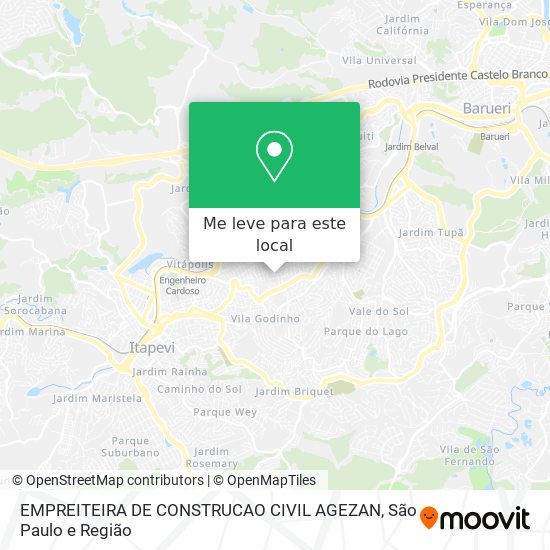 EMPREITEIRA DE CONSTRUCAO CIVIL AGEZAN mapa