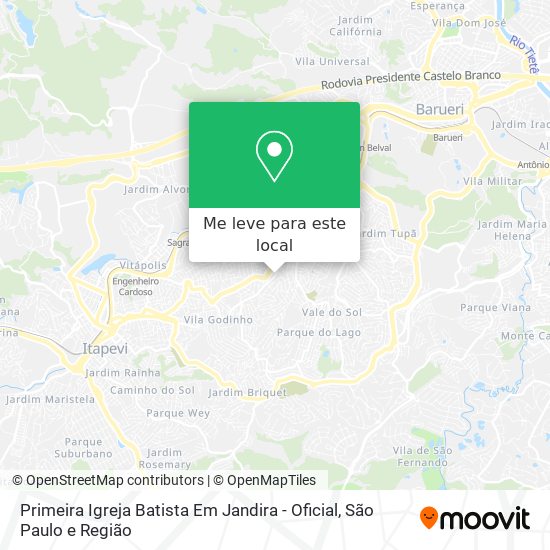 Primeira Igreja Batista Em Jandira - Oficial mapa