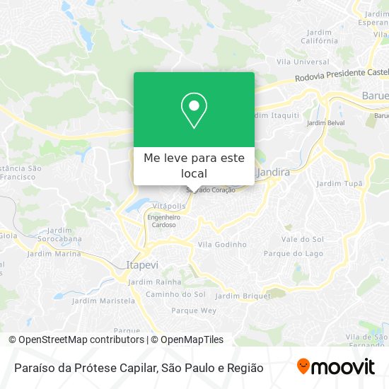 Paraíso da Prótese Capilar mapa
