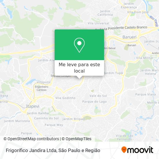 Frigorífico Jandira Ltda mapa