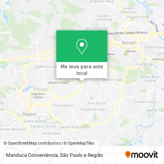 Manduca Conveniência mapa