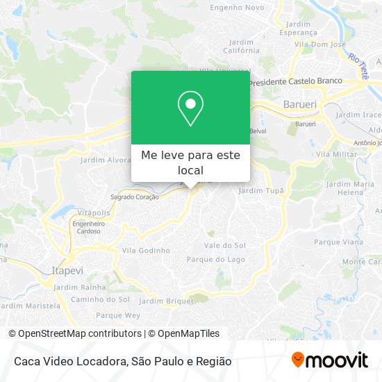 Caca Video Locadora mapa