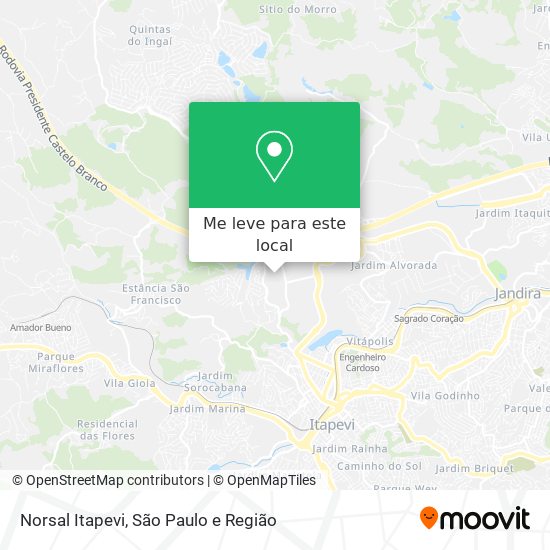 Norsal Itapevi mapa