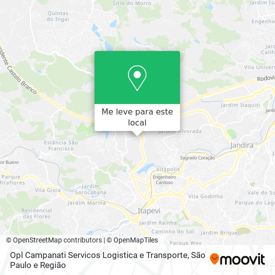 Opl Campanati Servicos Logistica e Transporte mapa
