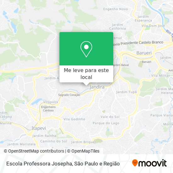 Escola Professora Josepha mapa
