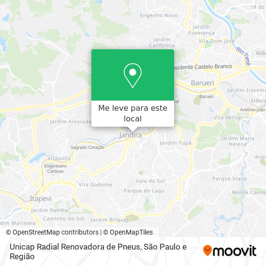 Unicap Radial Renovadora de Pneus mapa