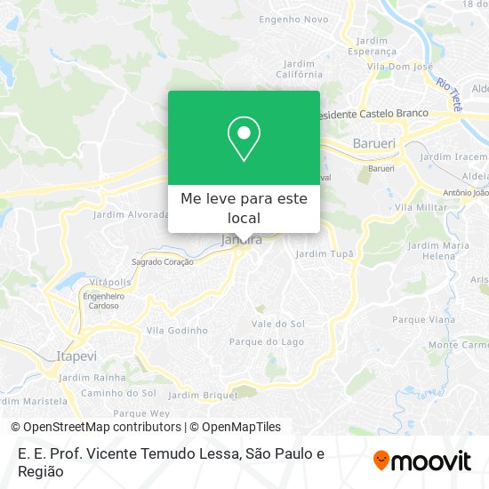 E. E. Prof. Vicente Temudo Lessa mapa