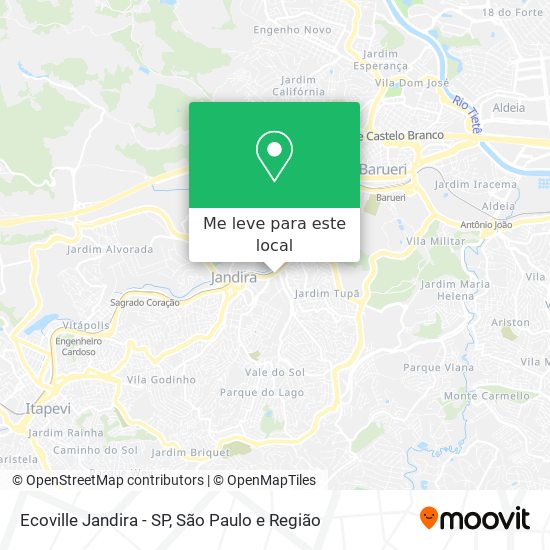 Ecoville Jandira - SP mapa