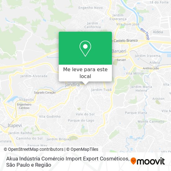 Akua Indústria Comércio Import Export Cosméticos mapa