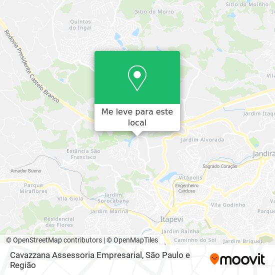 Cavazzana Assessoria Empresarial mapa