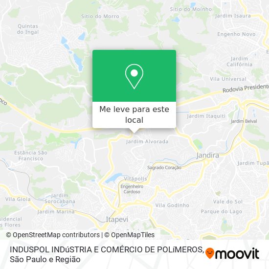 INDUSPOL INDúSTRIA E COMÉRCIO DE POLíMEROS mapa