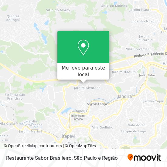 Restaurante Sabor Brasileiro mapa