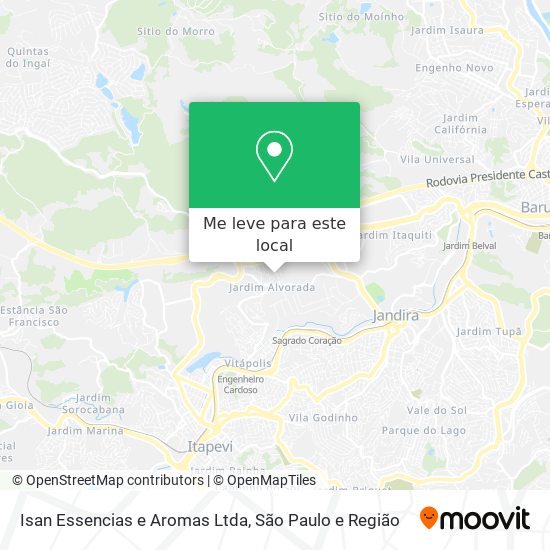 Isan Essencias e Aromas Ltda mapa