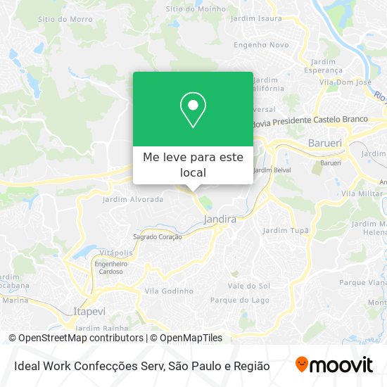 Ideal Work Confecções Serv mapa