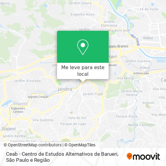 Ceab - Centro de Estudos Alternativos de Barueri mapa