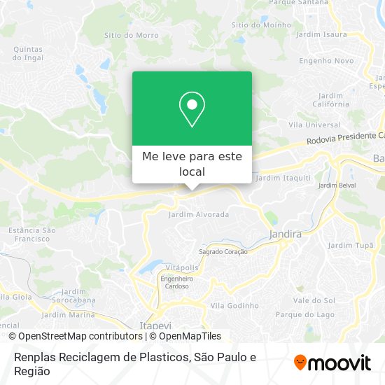 Renplas Reciclagem de Plasticos mapa