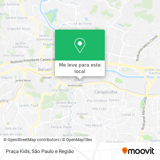 Praça Kids mapa