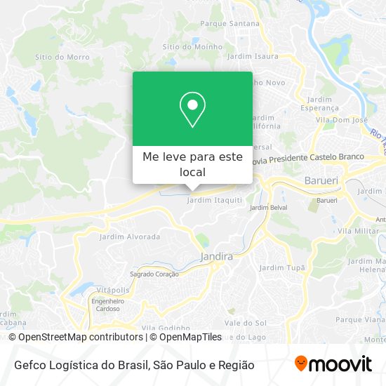 Gefco Logística do Brasil mapa