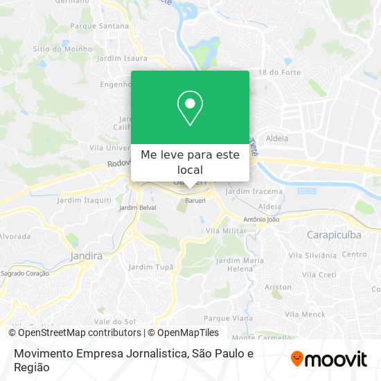 Movimento Empresa Jornalistica mapa