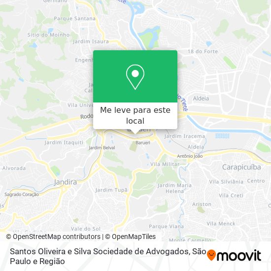 Santos Oliveira e Silva Sociedade de Advogados mapa