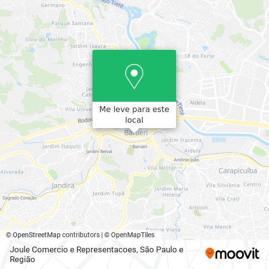 Joule Comercio e Representacoes mapa