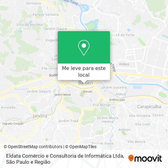 Eldata Comércio e Consultoria de Informática Ltda mapa