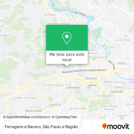 Ferragens e Necero mapa