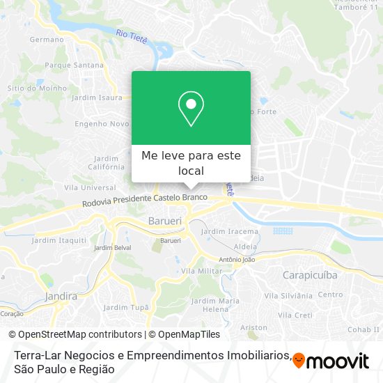 Terra-Lar Negocios e Empreendimentos Imobiliarios mapa
