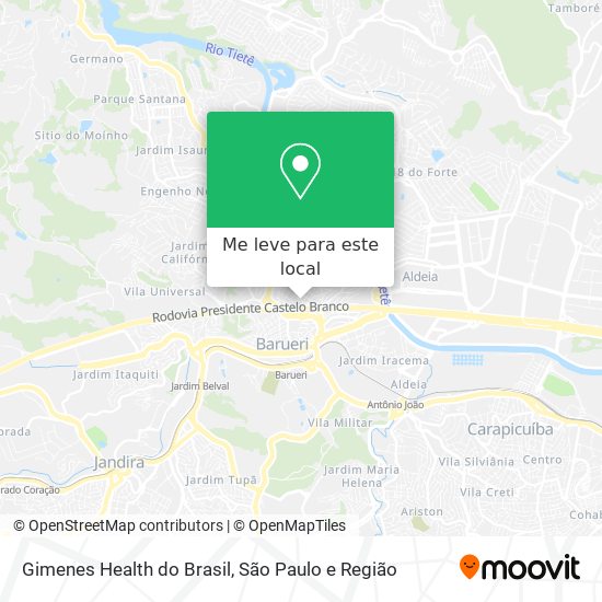 Gimenes Health do Brasil mapa