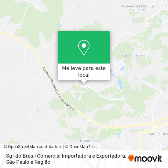 Sgf do Brasil Comercial Importadora e Exportadora mapa