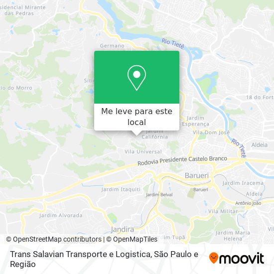 Trans Salavian Transporte e Logistica mapa