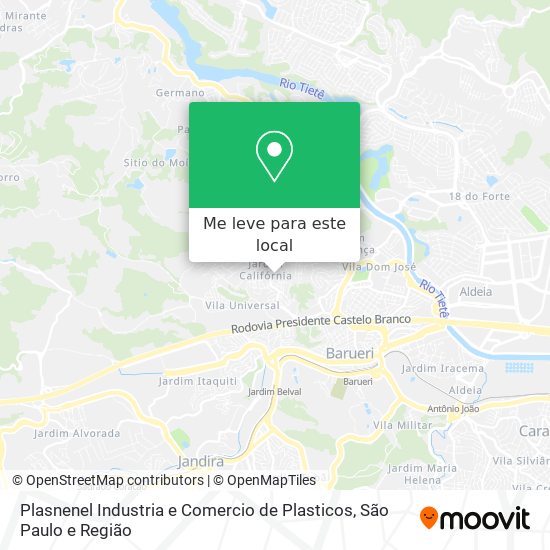 Plasnenel Industria e Comercio de Plasticos mapa
