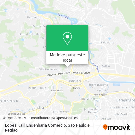 Lopes Kalil Engenharia Comércio mapa
