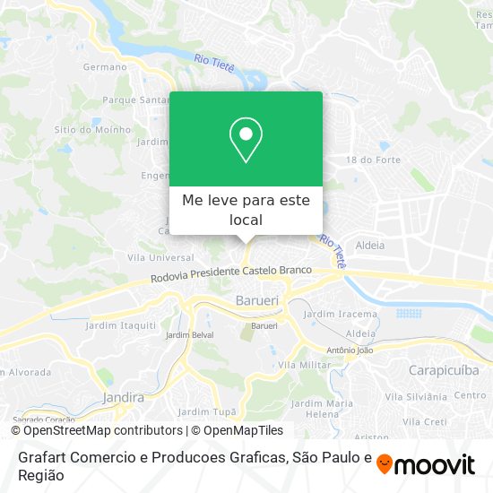 Grafart Comercio e Producoes Graficas mapa