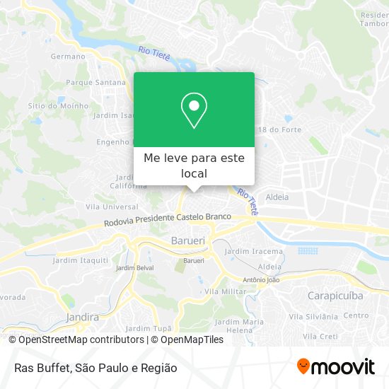 Ras Buffet mapa