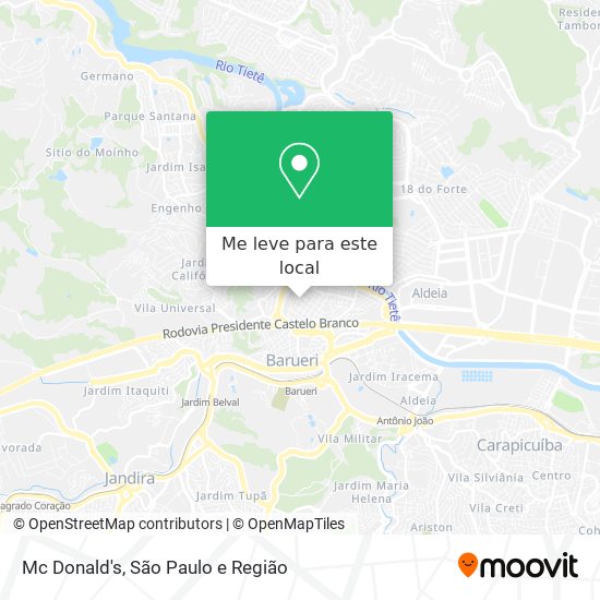 Mc Donald's mapa