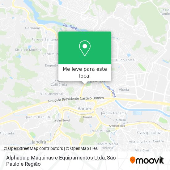 Alphaquip Máquinas e Equipamentos Ltda mapa