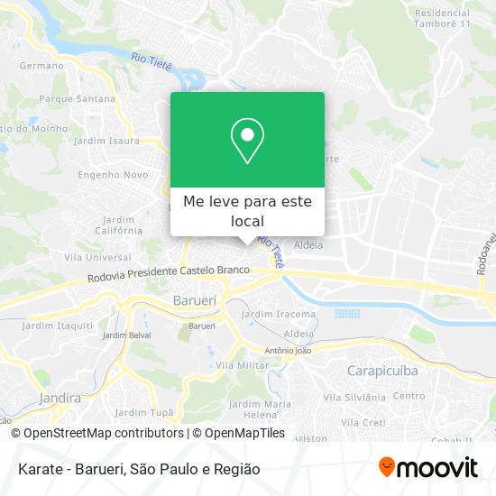 Karate - Barueri mapa