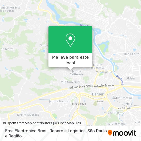 Free Electronica Brasil Reparo e Logistica mapa