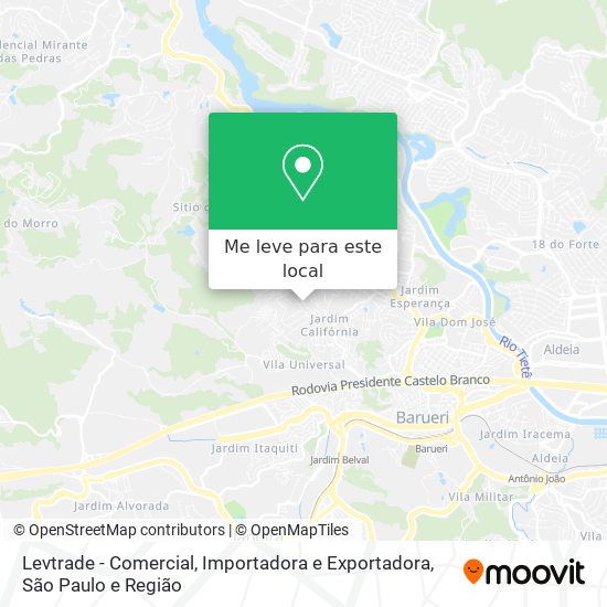 Levtrade - Comercial, Importadora e Exportadora mapa